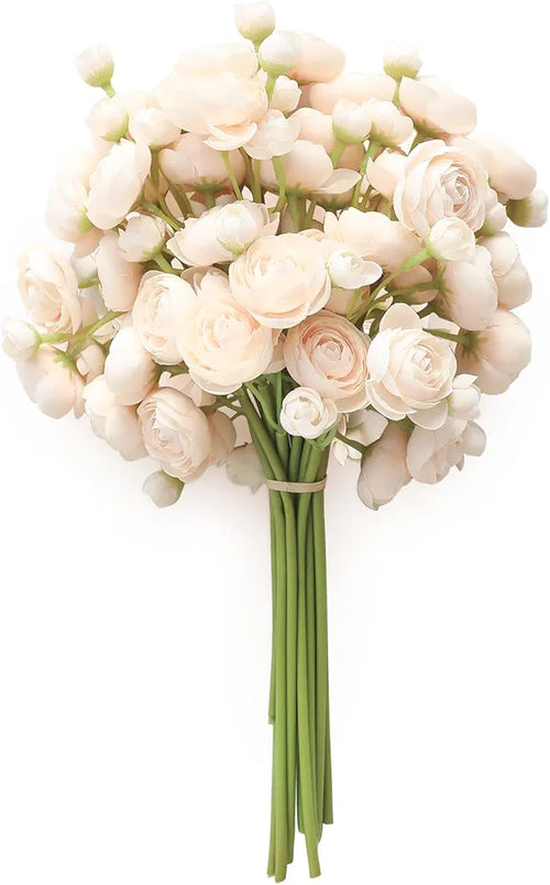 18 Pcs Silk Mini Ranunculus Artificial Flowers