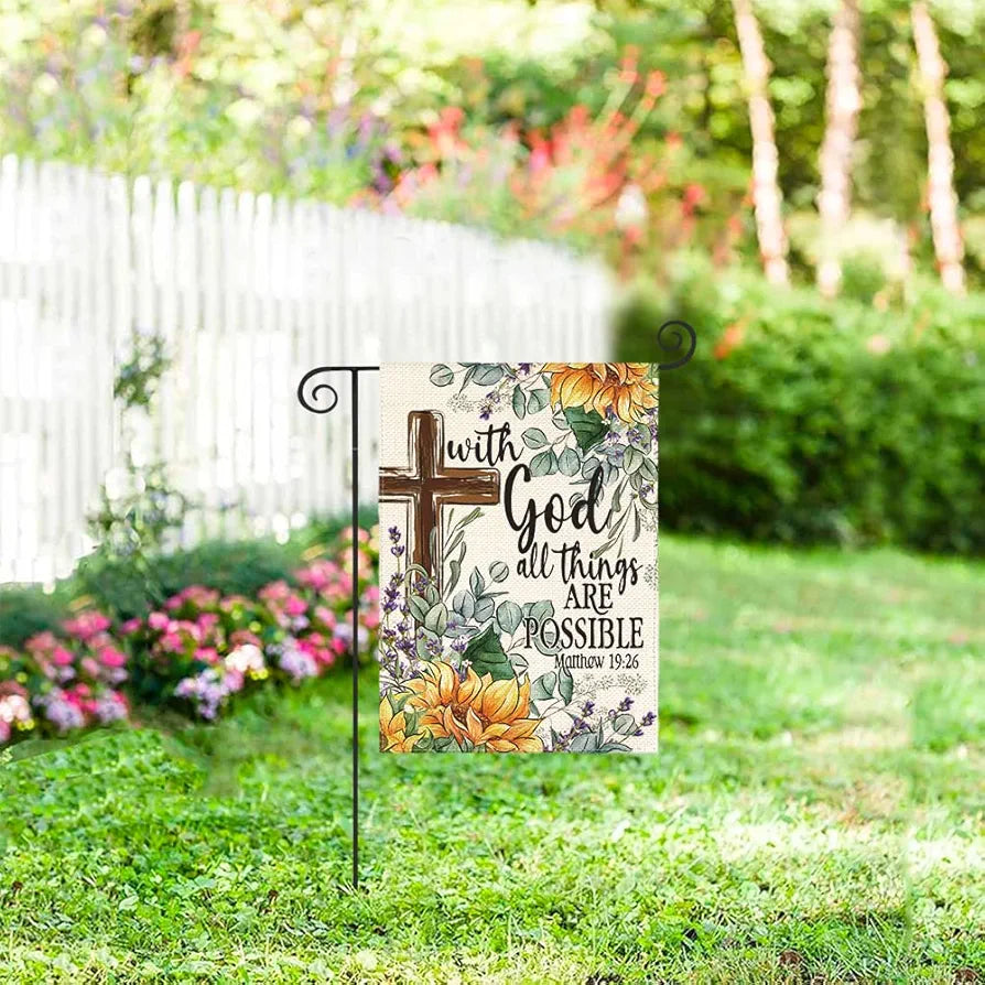 Sunflower Spring Summer Garden Flag 12x18 Inch