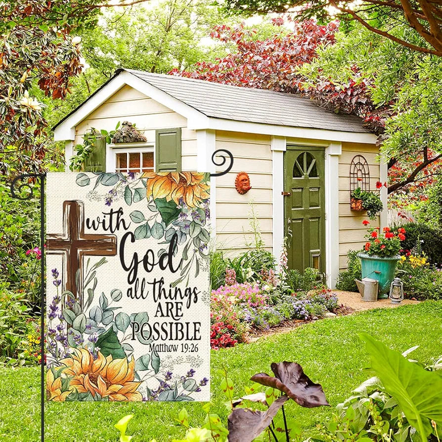 Sunflower Spring Summer Garden Flag 12x18 Inch